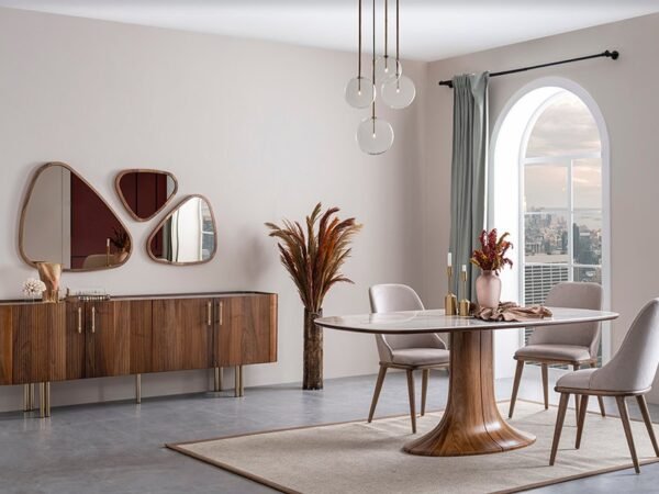 Browni Yemek Odası Takımı