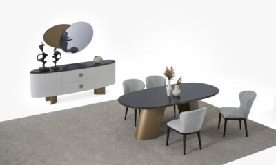 Elips Yemek Odası Takımı