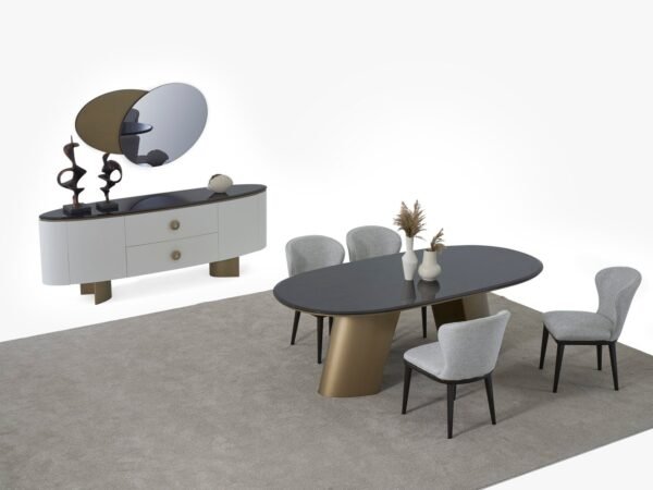 Elips Yemek Odası Takımı